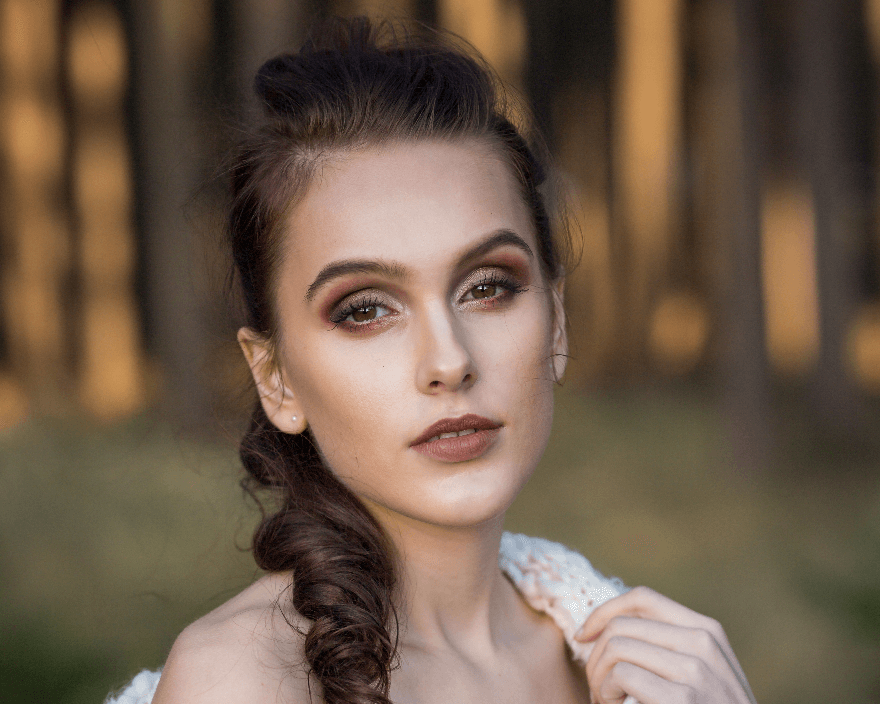 Foto make-up lesní žena